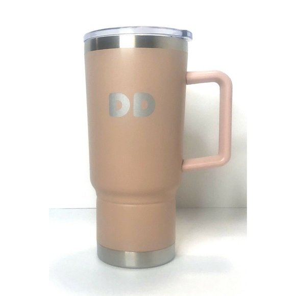 Dunkin Donuts Stainless Tumbler Pink 24oz Unique C